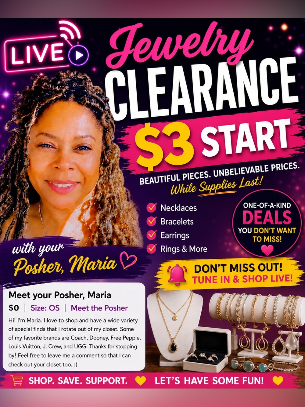 1-100 jewelry clearance